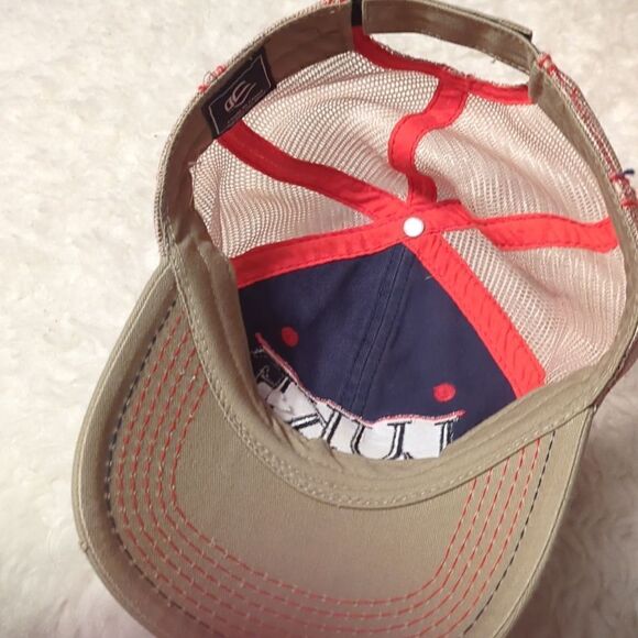 Luke Bryan Kick the Dust Up Beige Mesh Strapback Adjustable Baseball Hat Music - Picture 8 of 9